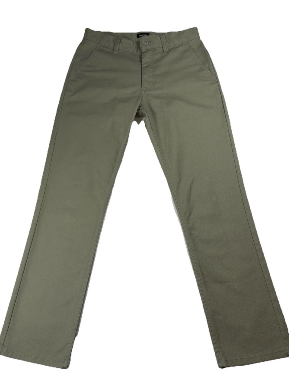 Brixton Choice Chino Pants Men's 30x32 Regular Fit Olive Green Surplus BU1386